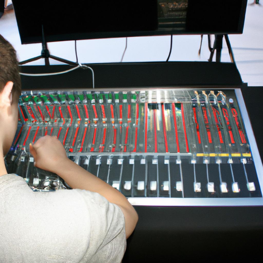 Person operating sound equipment